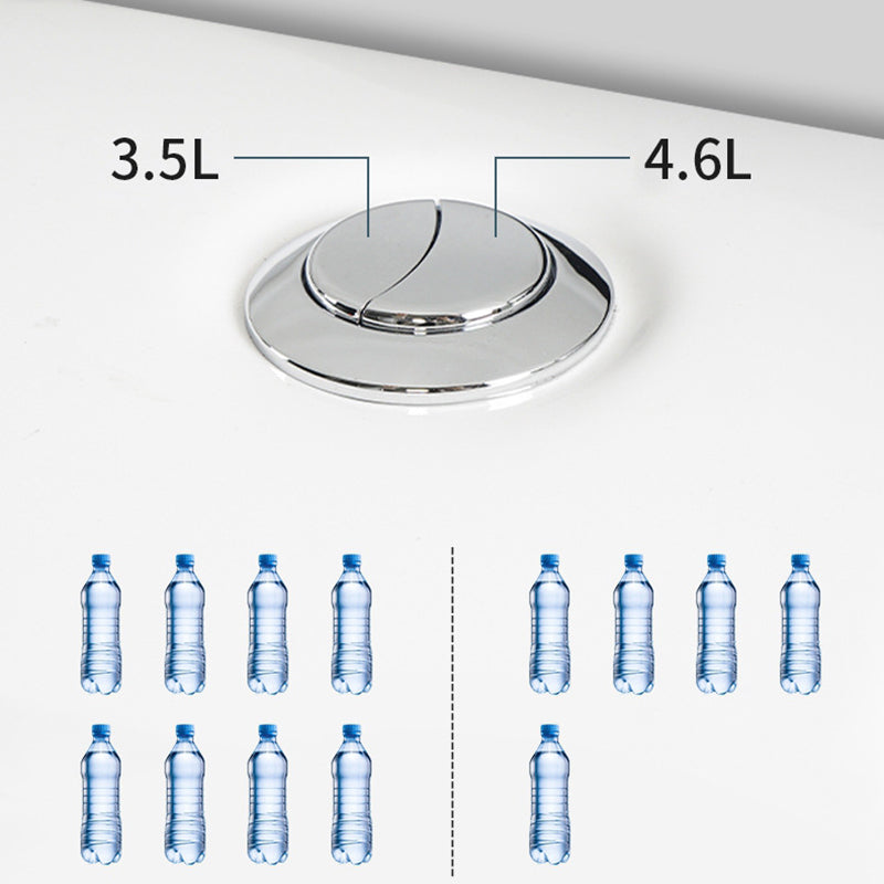 Contemporary Ceramic Floor Mounted Toilet Indoor All-In-One Toilet Bowl
