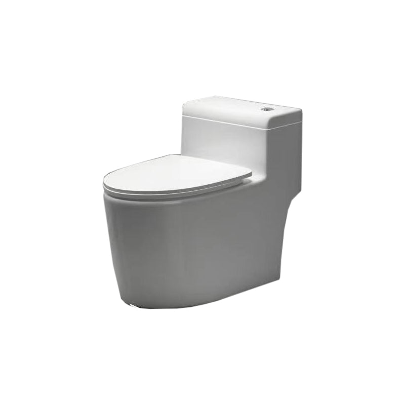 Contemporary Ceramic Floor Mounted Toilet Indoor All-In-One Toilet Bowl