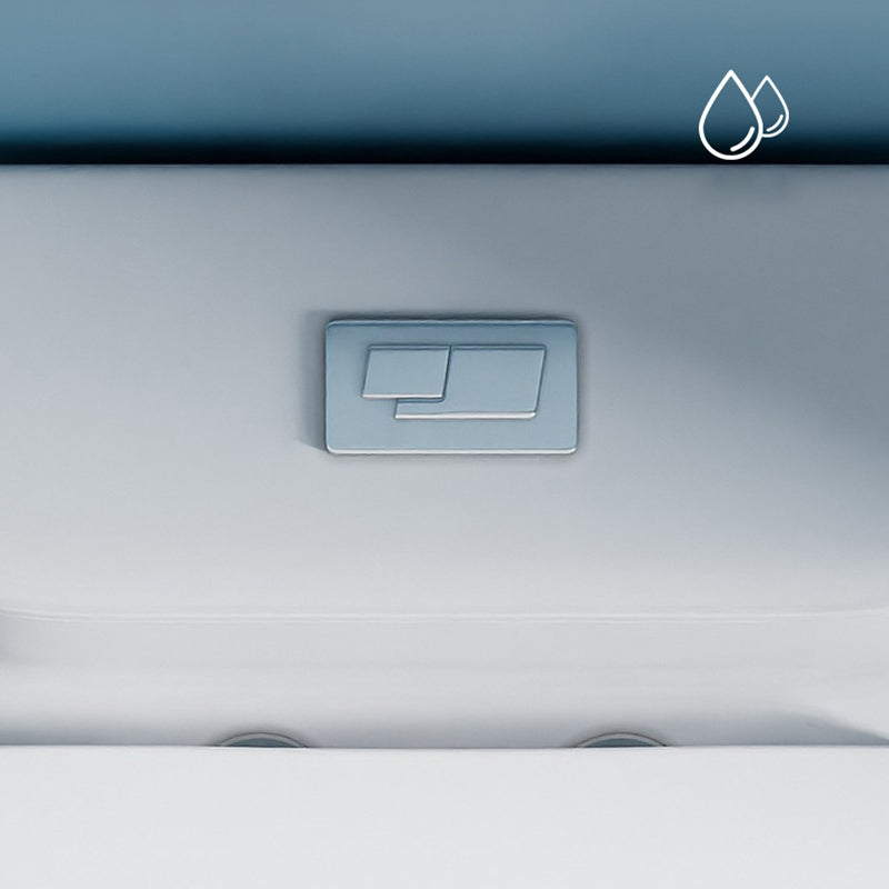 Glossy White Toilet with Glazed Surface Modern All-In-One Toilet Bowl