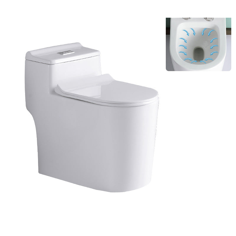 Contemporary All-In-One Toilet White Toilet Bowl with Toilet Seat