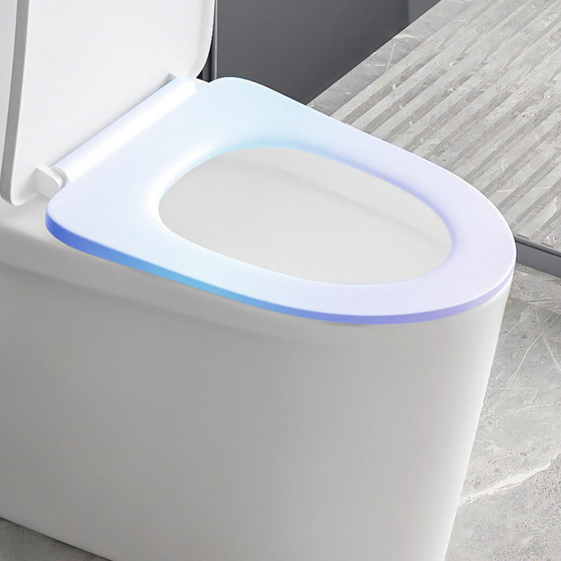 Contemporary Siphon Jet Toilet Bowl White Ceramic All-In-One Toilet