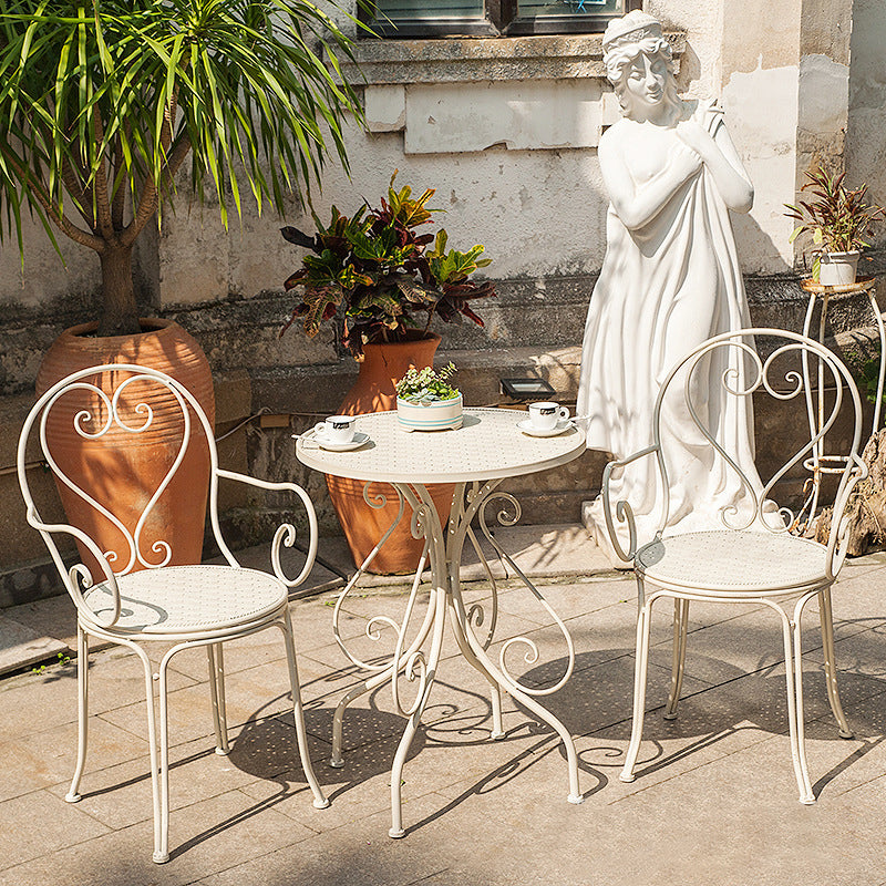 Modern Style 1/3 Pieces Metal Bistro Set Metal Bistro Table Set for Terrace