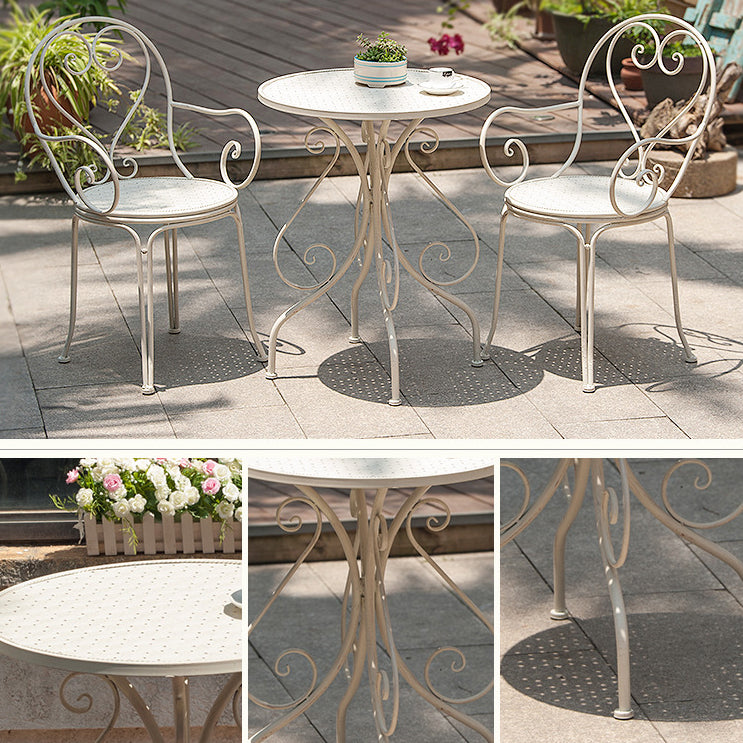 Modern Style 1/3 Pieces Metal Bistro Set Metal Bistro Table Set for Terrace