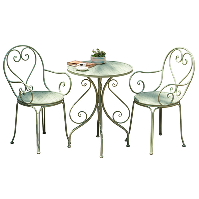 Modern Style 1/3 Pieces Metal Bistro Set Metal Bistro Table Set for Terrace