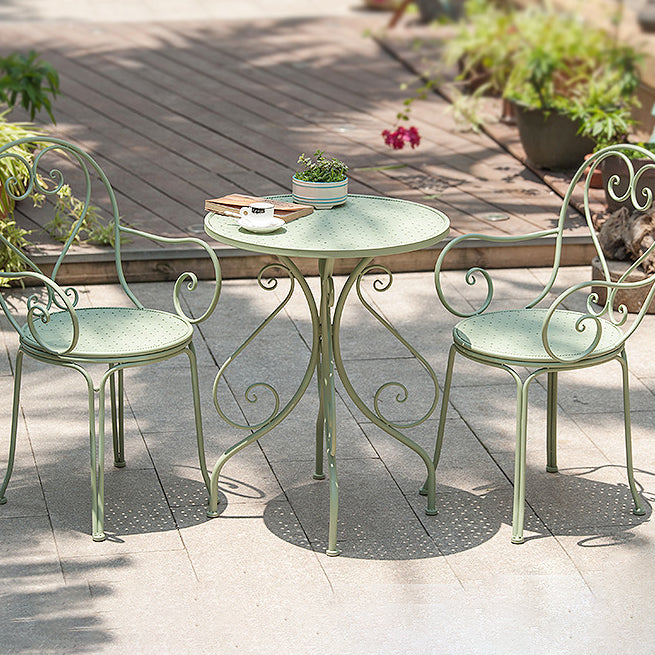 Modern Style 1/3 Pieces Metal Bistro Set Metal Bistro Table Set for Terrace