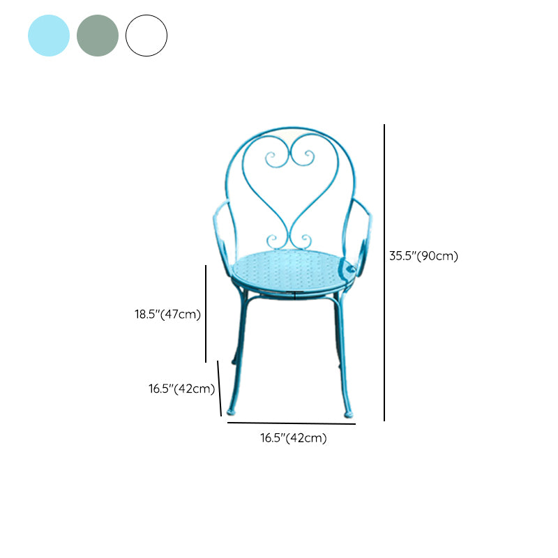 Modern Style 1/3 Pieces Metal Bistro Set Metal Bistro Table Set for Terrace