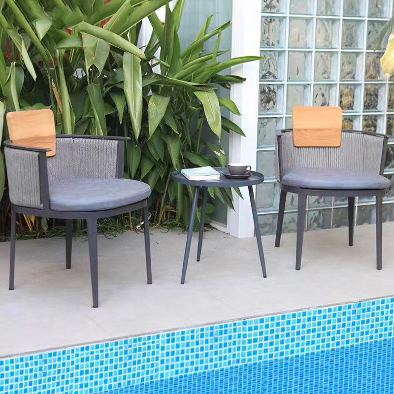 Modern Style 1/3/4/5 Pieces Metal Bistro Set Metal Bistro Table Set for Terrace