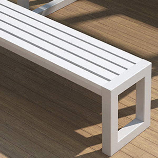 Modern 1/3 Pieces Metal Dining Set Reclaimed Wood Table Set for Outdoor