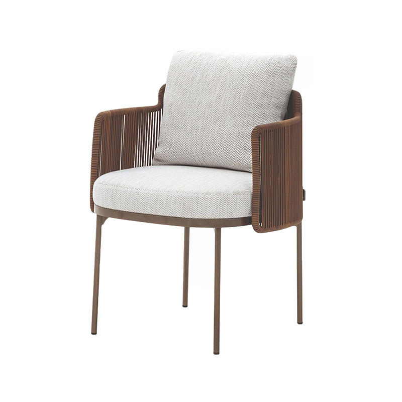 Modern Style 1/9 Pieces Metal Dining Set Stone Table Set for Outdoor