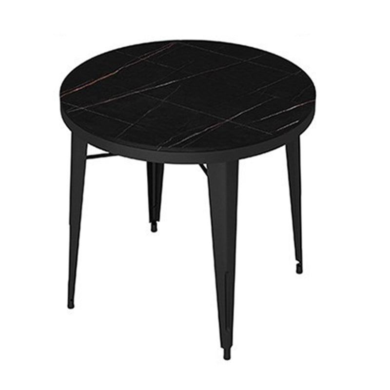 Modern Style 1/5/7 Pieces Metal Dining Set Stone Table Set for Outdoor