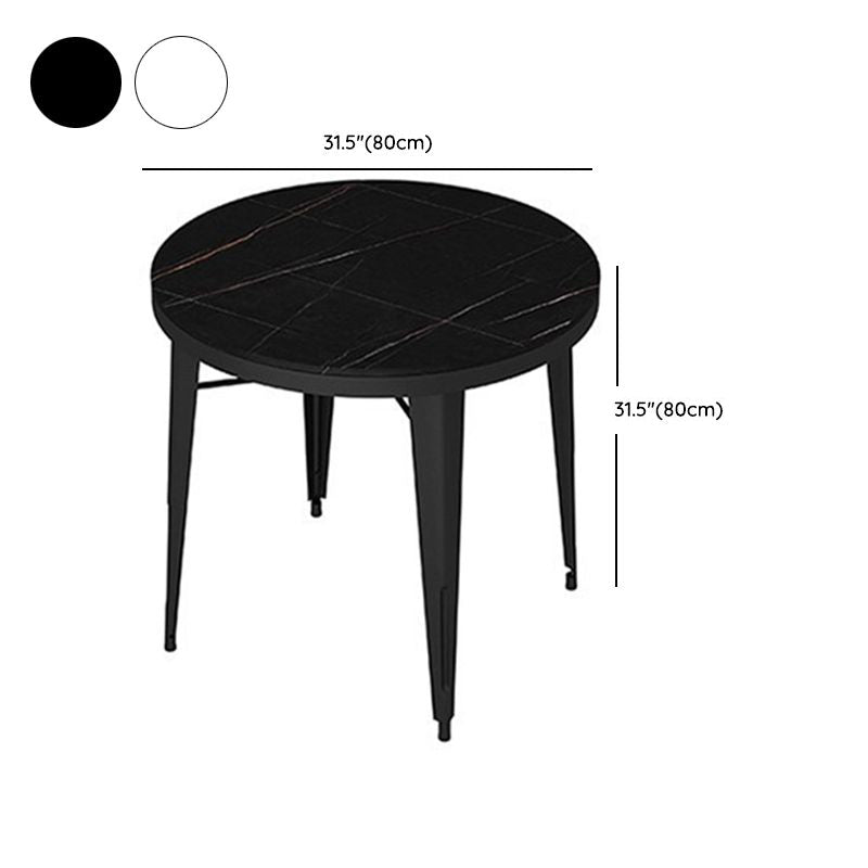 Modern Style 1/5/7 Pieces Metal Dining Set Stone Table Set for Outdoor