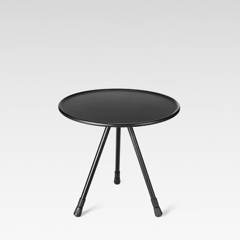 Industrial Metal Foldable Side Table Round Lift Dining Table