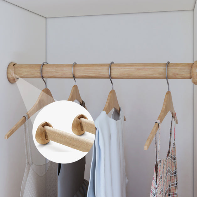 Engineered Wood Wardrobe Cabinet with Garment Rod Modern Wardrobe Closet