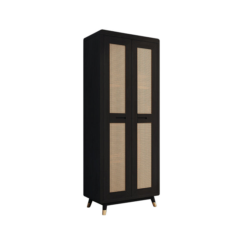 Rubberwood Wardrobe Closet Contemporary Sliding Wardrobe Armoire