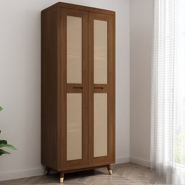 Rubberwood Wardrobe Closet Contemporary Sliding Wardrobe Armoire