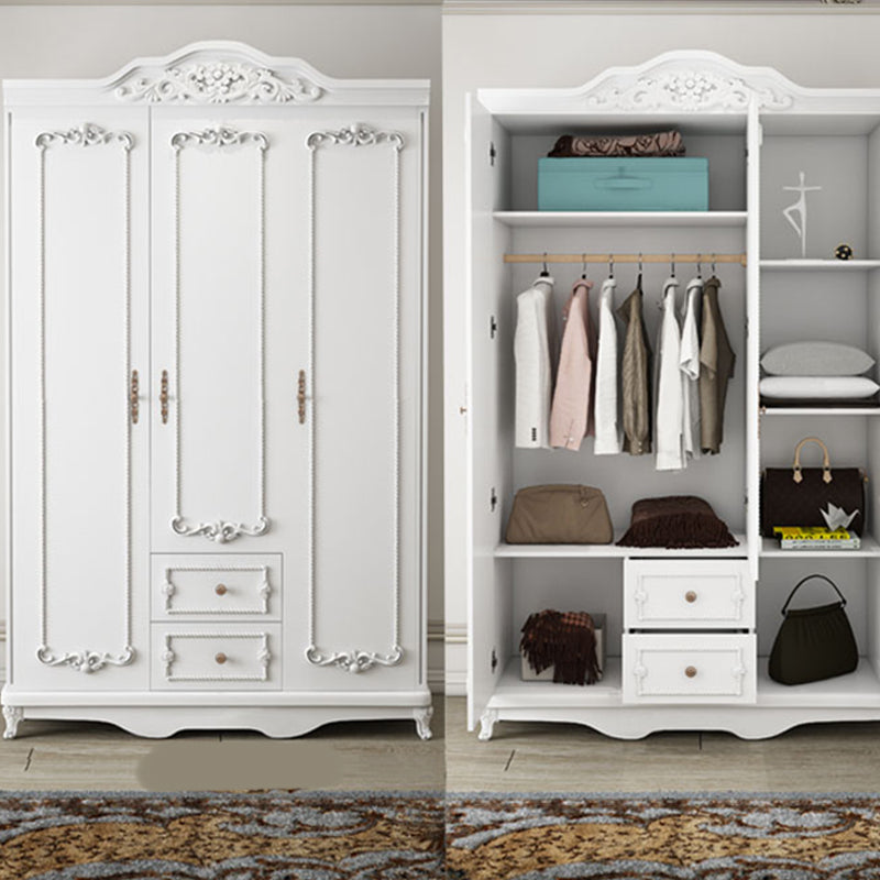 French Country Wardrobe Armoire Engineered Wood Wardrobe Cabinet