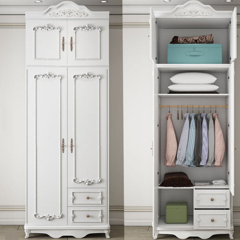 French Country Wardrobe Armoire Engineered Wood Wardrobe Cabinet