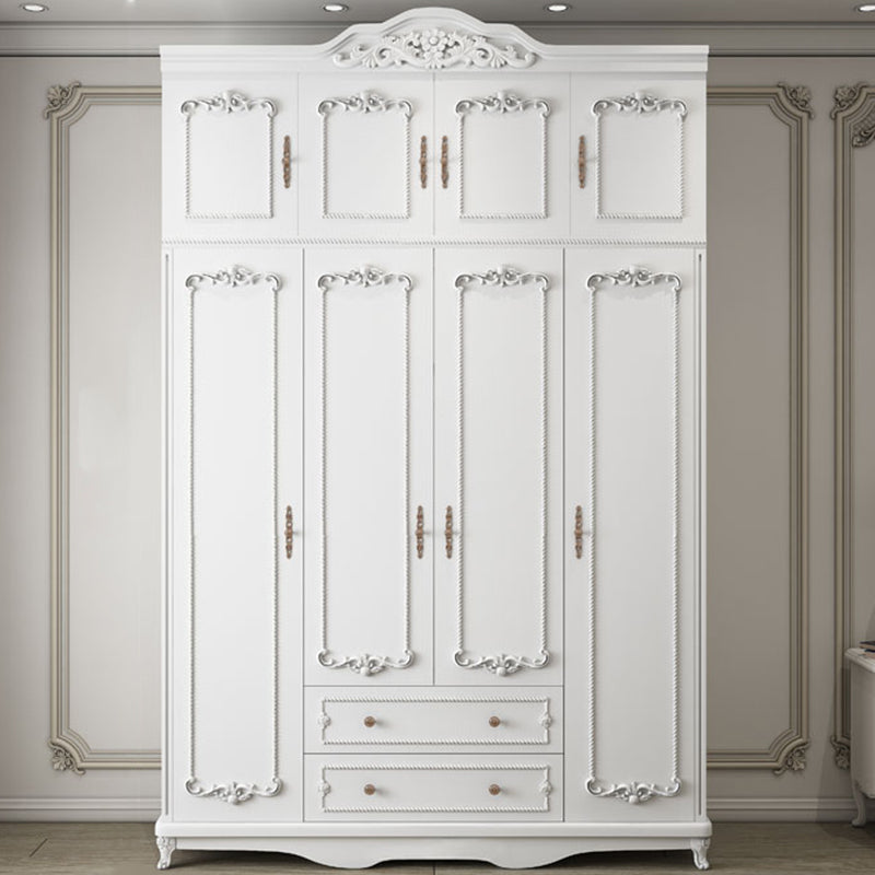 French Country Wardrobe Armoire Engineered Wood Wardrobe Cabinet