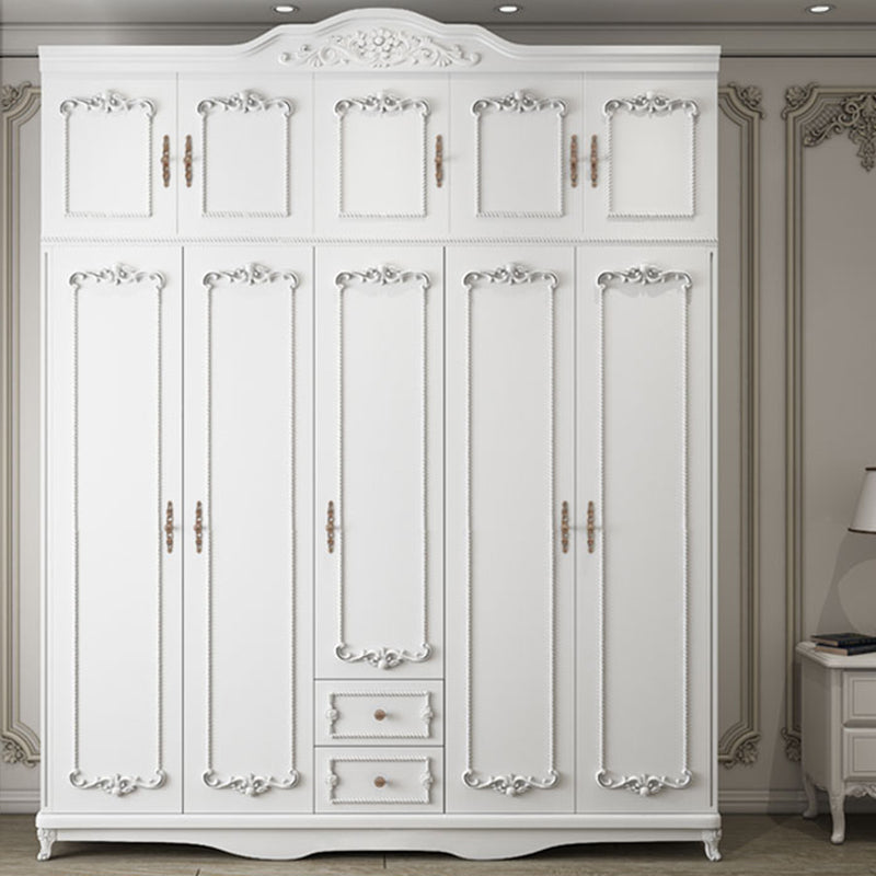 French Country Wardrobe Armoire Engineered Wood Wardrobe Cabinet