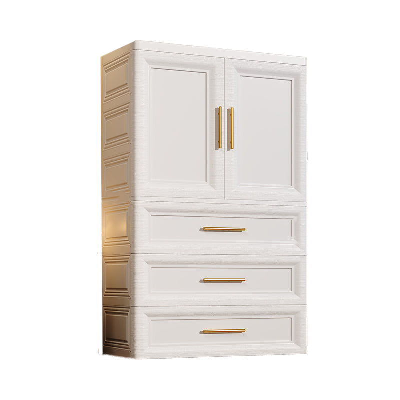 White Plastic Wardrobe Closet Contemporary Wardrobe Cabinet for Home