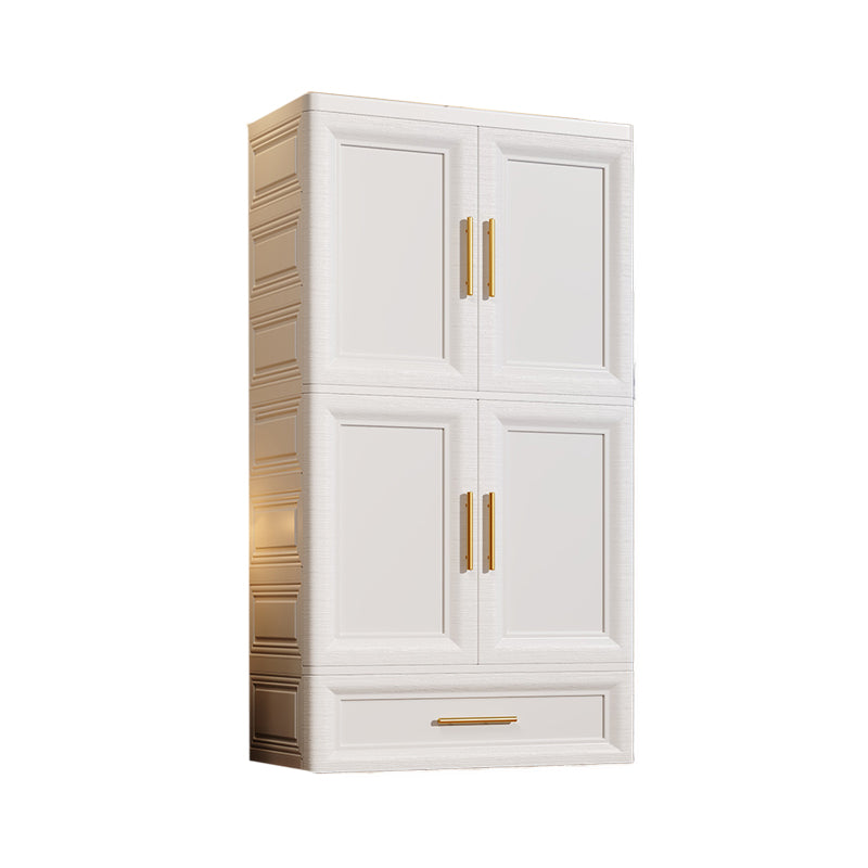 White Plastic Wardrobe Closet Contemporary Wardrobe Cabinet for Home