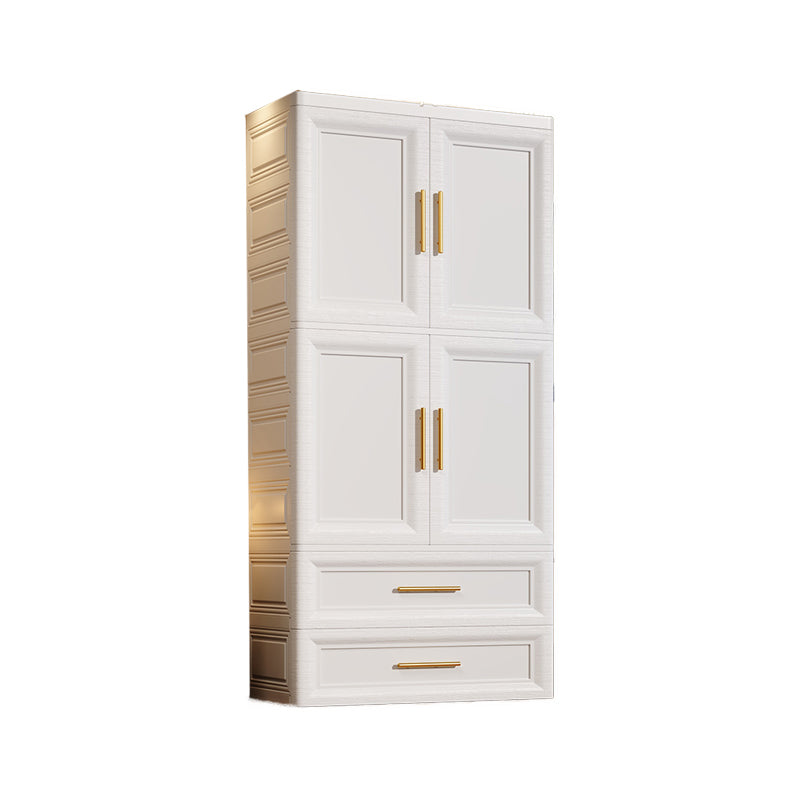 White Plastic Wardrobe Closet Contemporary Wardrobe Cabinet for Home