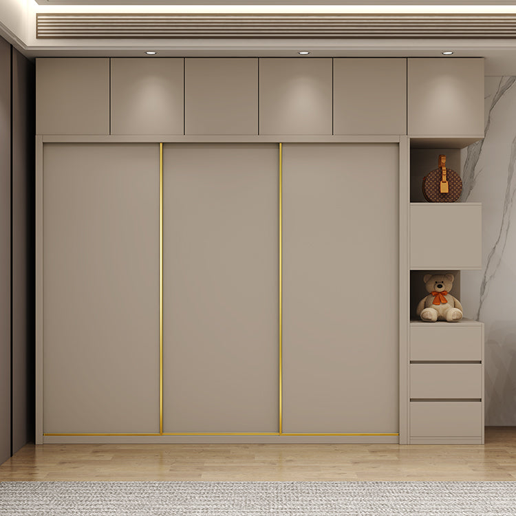 Contemporary Wardrobe Armoire Engineered Wood Wardrobe Cabinet