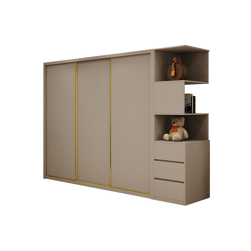 Contemporary Wardrobe Armoire Engineered Wood Wardrobe Cabinet