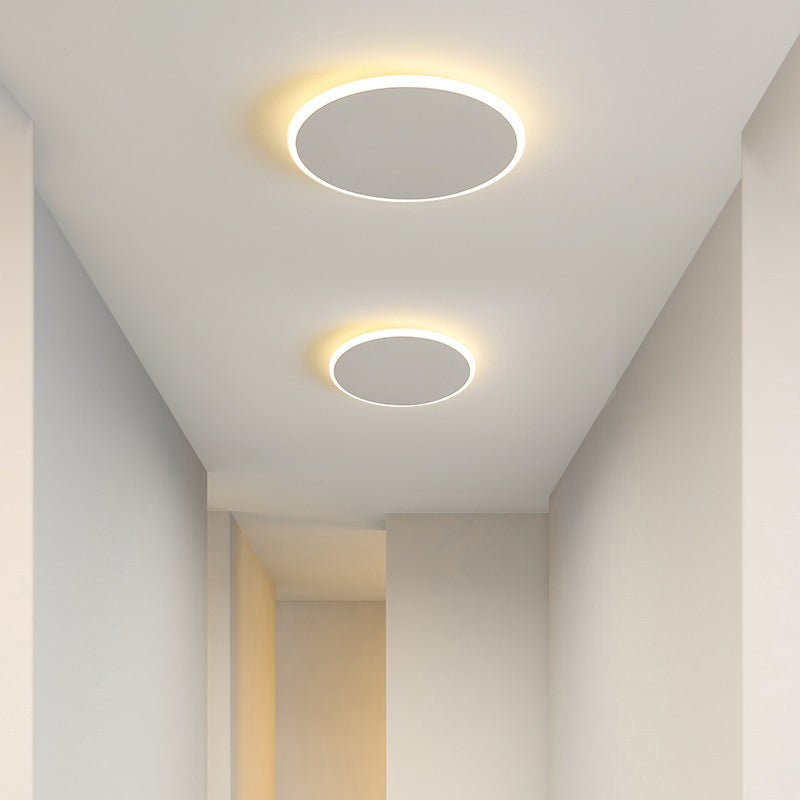 White Single Flush Mount Lighting LED Modern Ceiling Light for Living Room