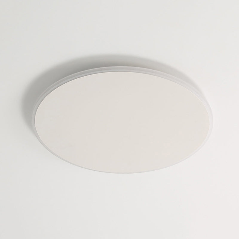 White Single Flush Mount Lighting LED Modern Ceiling Light for Living Room