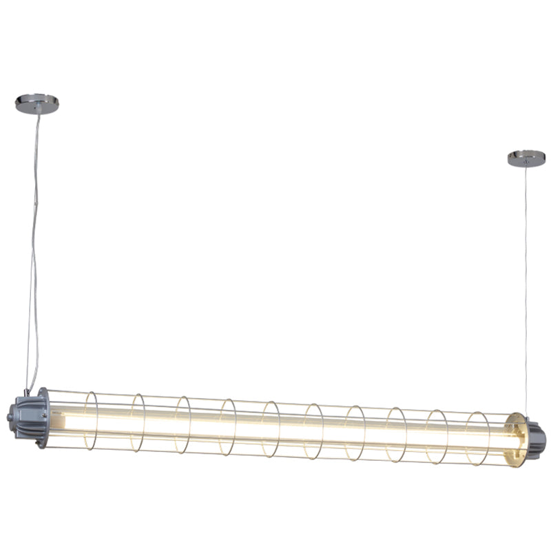 Industrial Style Hanging Lamp Cylinder Shape Island Light Fixture for Dining Table