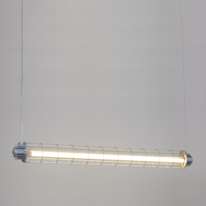Industrial Style Hanging Lamp Cylinder Shape Island Light Fixture for Dining Table