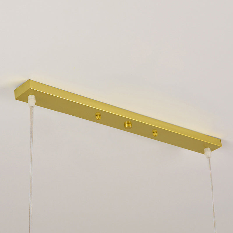 Modern Style Ball Shade Pendant Lighting 4-Lights Glass Hanging Lamp for Dining Room