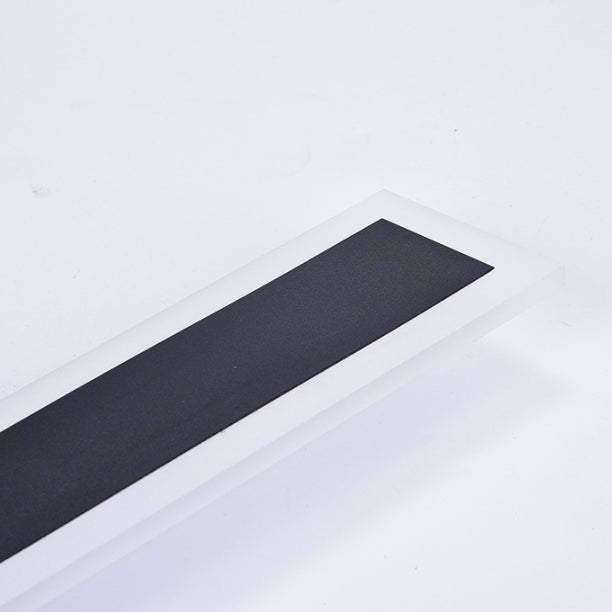 Linear Wall Mount Light Fixture Simple 1 Light Wall Lamps in Black