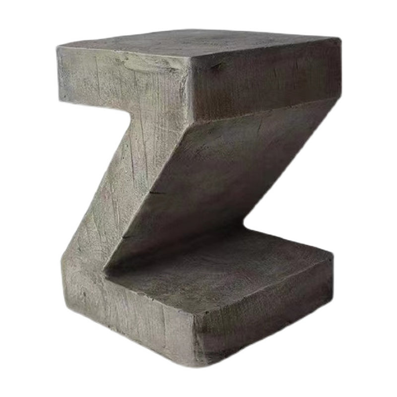 Concrete Free-Form End Table No Distressing Living Room Side Table