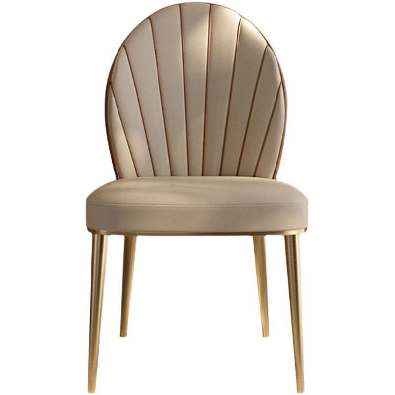 Glam Upholstered Armless Dining Chairs Dining Room Parsons Chair