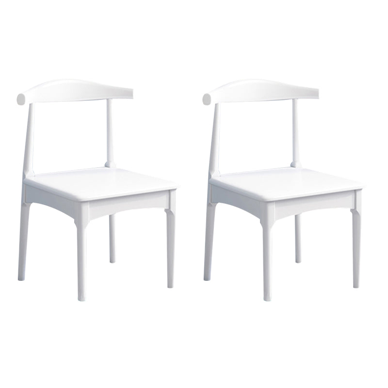 Wood Industrial Style Dining Side Chair Armless Home Side Chair