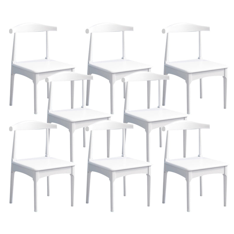 Wood Industrial Style Dining Side Chair Armless Home Side Chair