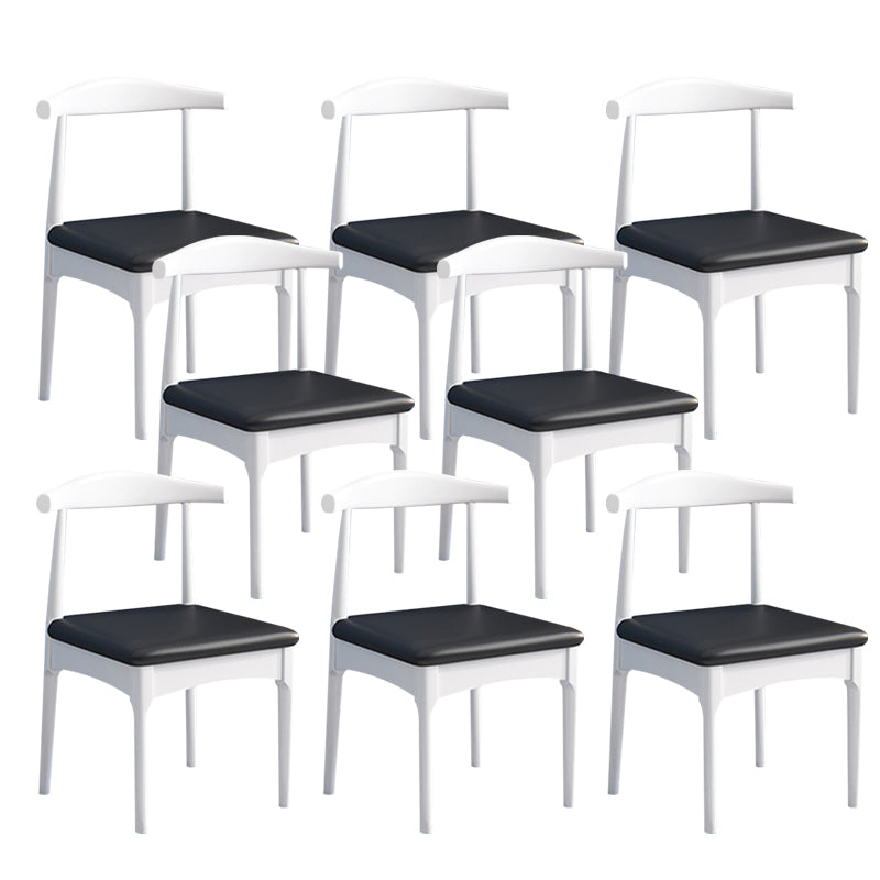 Wood Industrial Style Dining Side Chair Armless Home Side Chair