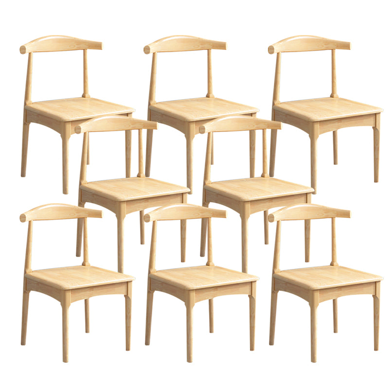 Wood Industrial Style Dining Side Chair Armless Home Side Chair