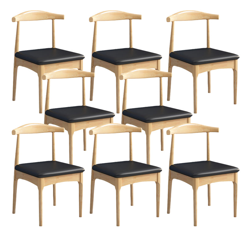 Wood Industrial Style Dining Side Chair Armless Home Side Chair