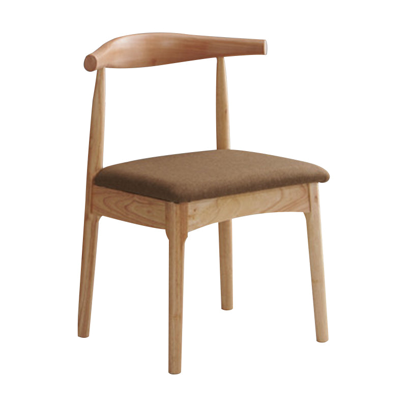 Wood Industrial Style Dining Side Chair Armless Home Side Chair