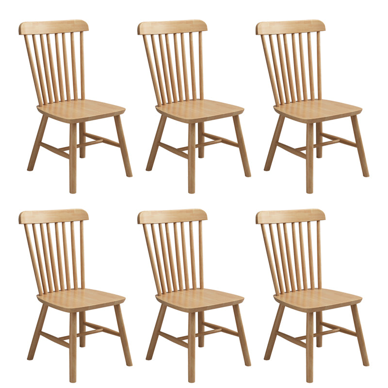 Wood Industrial Patio Side Chair Windsor Back Side Chair for Home