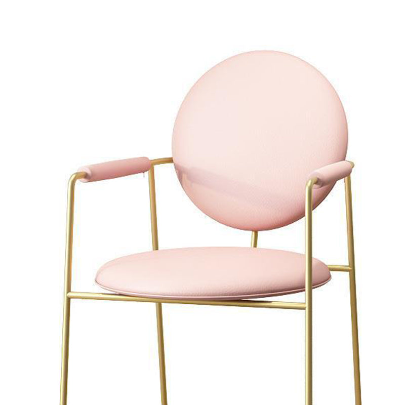 Glam Indoor Home Side Chair Gold Legs Upholstered Dining Chair