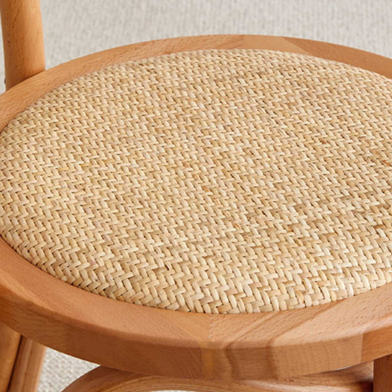 Modern Style Patio Side Chair Windsor Back Armless Dining Chair