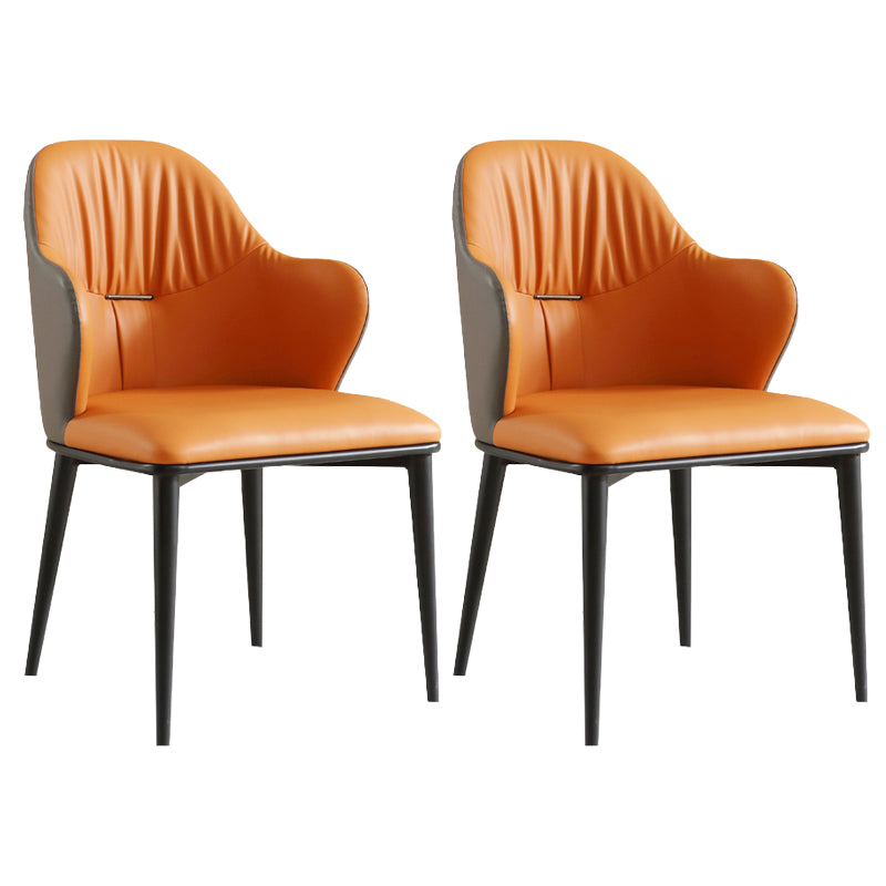 Industrial Arm Chair Metal Wingback Dining Room Chair for Dining Room