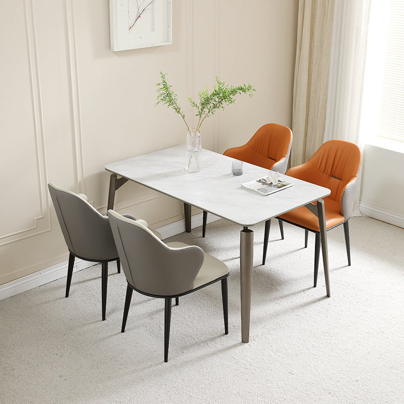 Industrial Arm Chair Metal Wingback Dining Room Chair for Dining Room