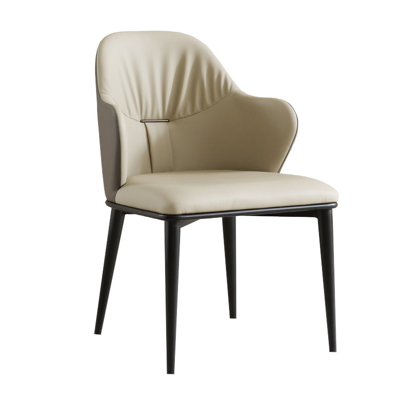 Industrial Arm Chair Metal Wingback Dining Room Chair for Dining Room