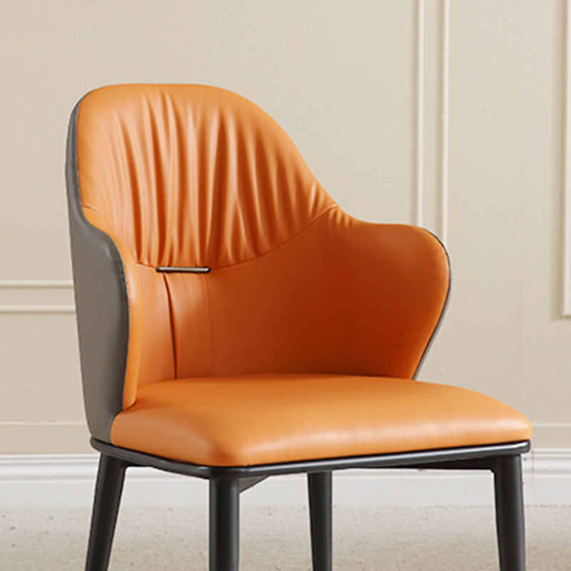 Industrial Arm Chair Metal Wingback Dining Room Chair for Dining Room