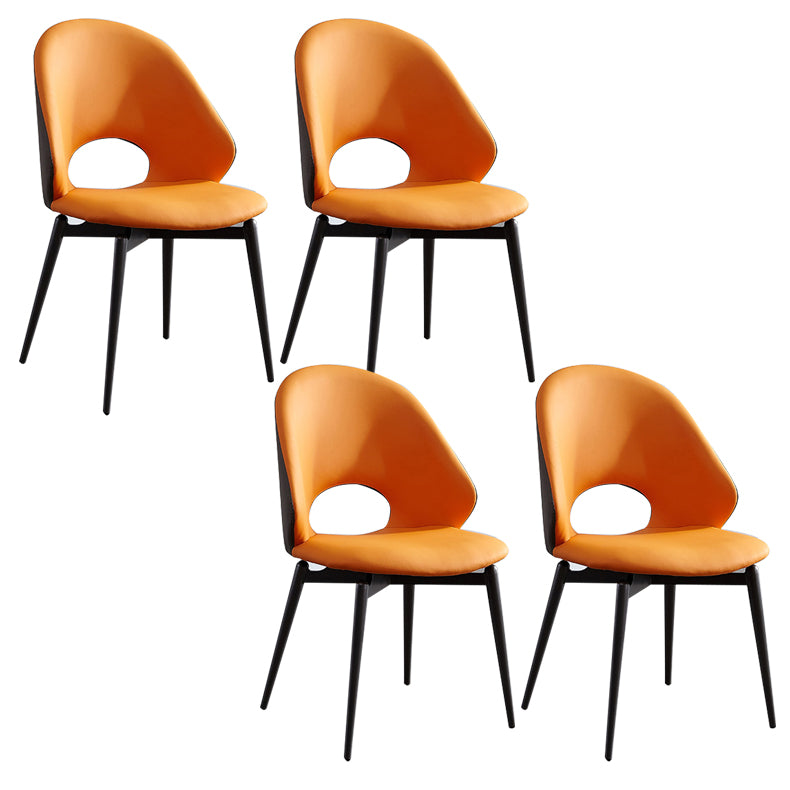 Home Armless Dining Chairs Dining Room Open Back Dining Side Chair